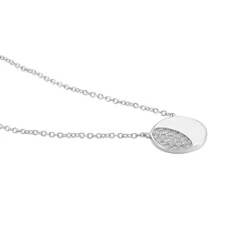 Collier Argent Grissil Oxydes De Zirconium