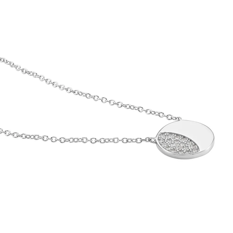 Collier Argent Grissil Oxydes De Zirconium