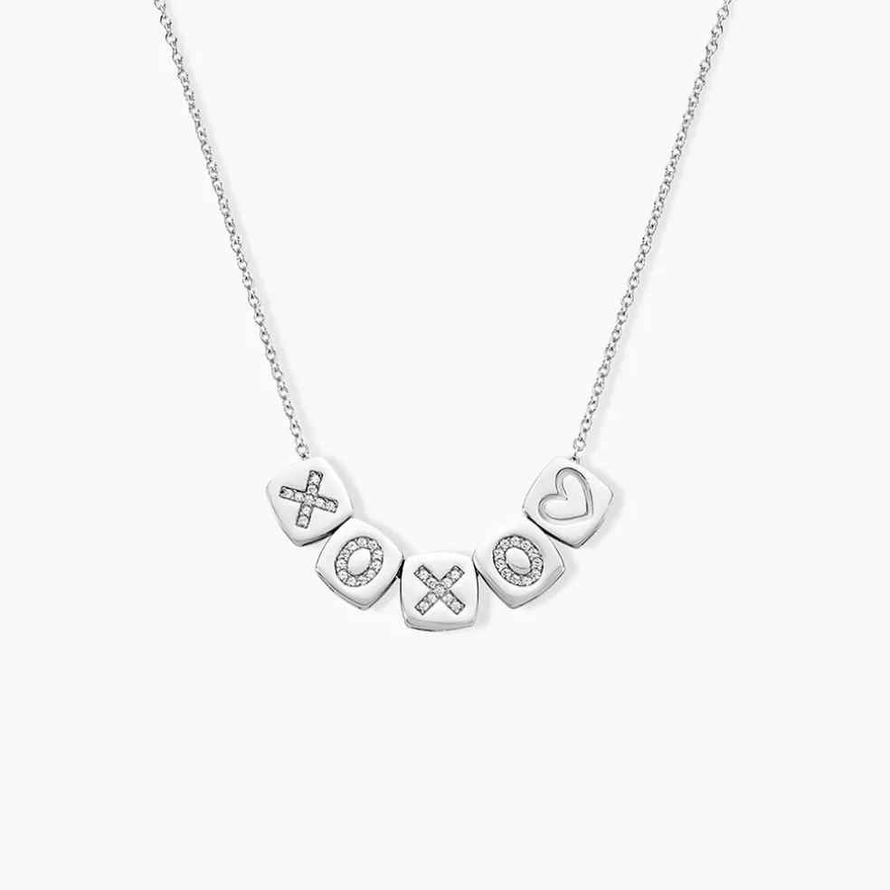 Collier Argent Hendrick Cubes Oxydes De Zirconium