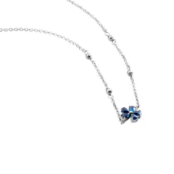 Collier Argent Laldilon Oxydes De Zirconium