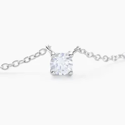 Collier Argent Lylwenn Oxydes De Zirconium