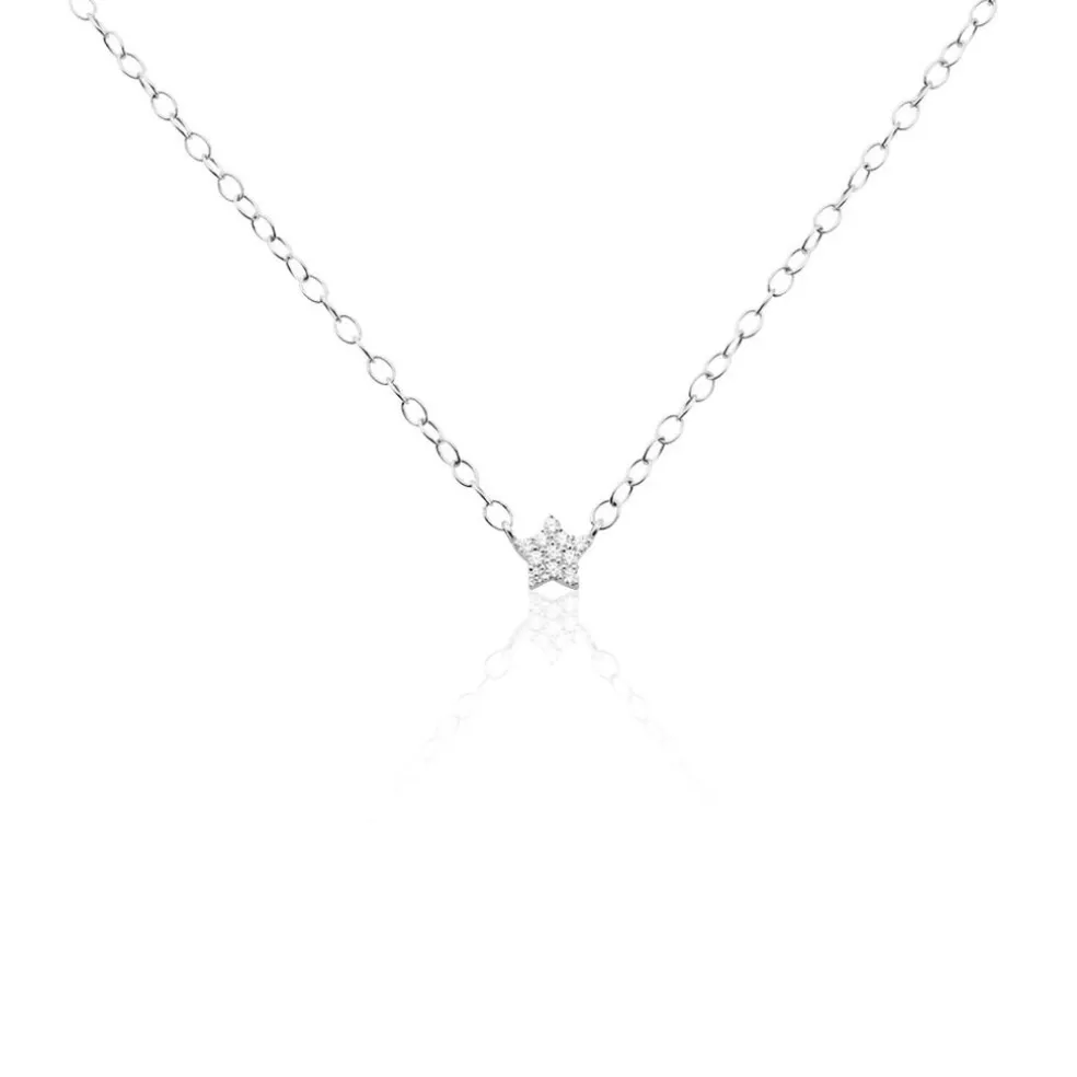 Collier Argent Magilos Oxydes De Zirconium
