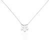 Collier Argent Mechtelt Oxydes De Zirconium