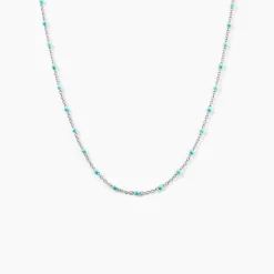 Collier Argent Polka