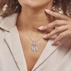 Collier Argent Polygale