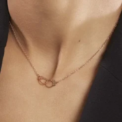 Collier Argent Rose Kim