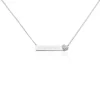 Collier Argent Rosule Oxydes De Zirconium