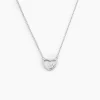 Collier Argent Shelan Oxydes De Zirconium