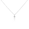 Collier Argent Sido Oxydes De Zirconium