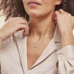 Collier Argent Tancrede Oxydes De Zirconium