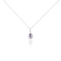 Collier Argent Tania Oxydes De Zirconium