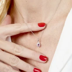 Collier Argent Tania Oxydes De Zirconium