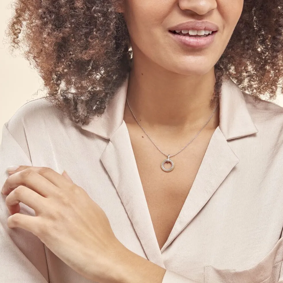 Collier Argent Tricolore Cainnech