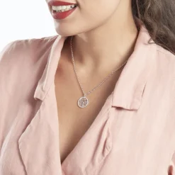 Collier Argent Urcisse Oxydes De Zirconium