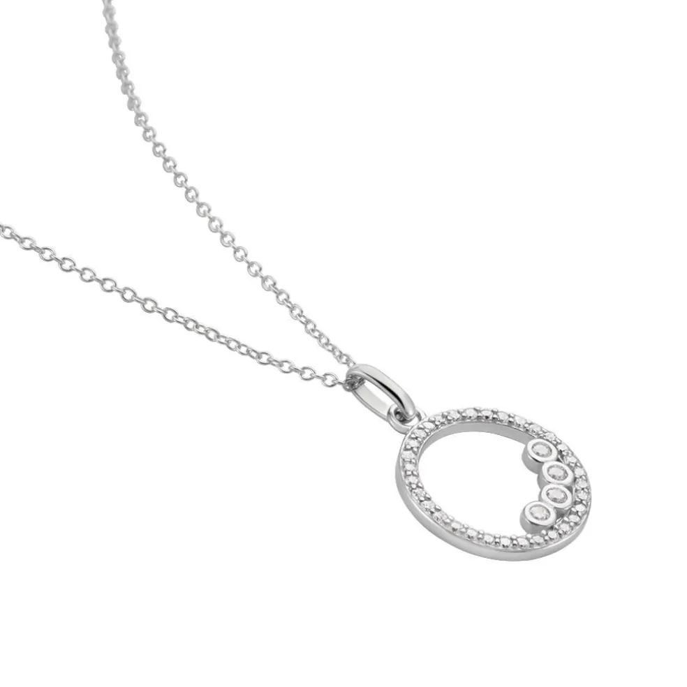 Collier Argent Ursine Oxydes De Zirconium