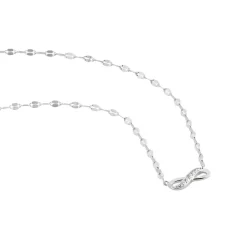 Collier Argent Wendel Oxydes De Zirconium