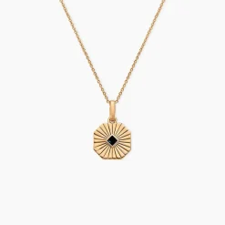 Collier Arlo Plaque Or Jaune Spinelle