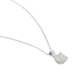 Collier Artemis Or Blanc Diamant