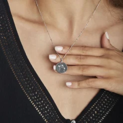 Collier Astr Argent Oxydes De Zirconium