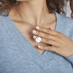 Collier Astr Argent Oxydes De Zirconium