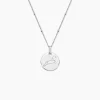Collier Astr Argent Oxydes De Zirconium