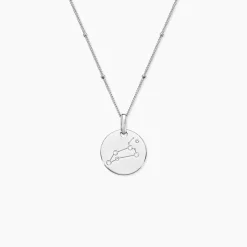 Collier Astr Argent Oxydes De Zirconium