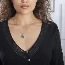 Collier Astr Argent Oxydes De Zirconium