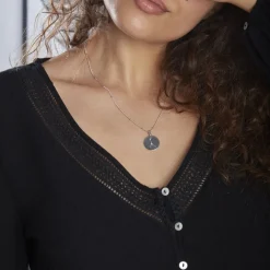 Collier Astr Argent Oxydes De Zirconium