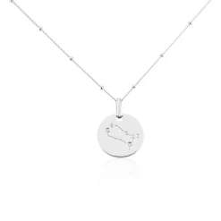 Collier Astr Argent Oxydes De Zirconium