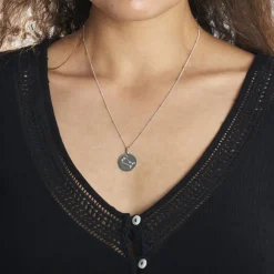 Collier Astr Argent Oxydes De Zirconium