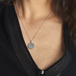 Collier Astr Argent Oxydes De Zirconium