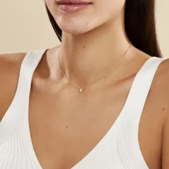 Collier Astralia Or Jaune Oxyde De Zirconium