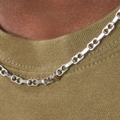 Collier Astrig Or Acier Bicolore