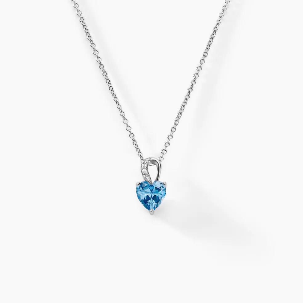 Collier Atieno Argent Blanc Oxyde De Zirconium