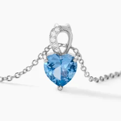 Collier Atieno Argent Blanc Oxyde De Zirconium