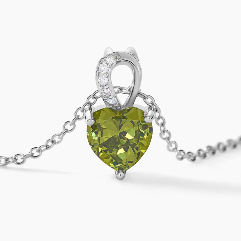 Collier Atieno Argent Blanc Oxyde De Zirconium