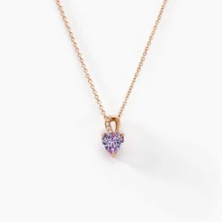 Collier Atieno Argent Rose Oxyde De Zirconium