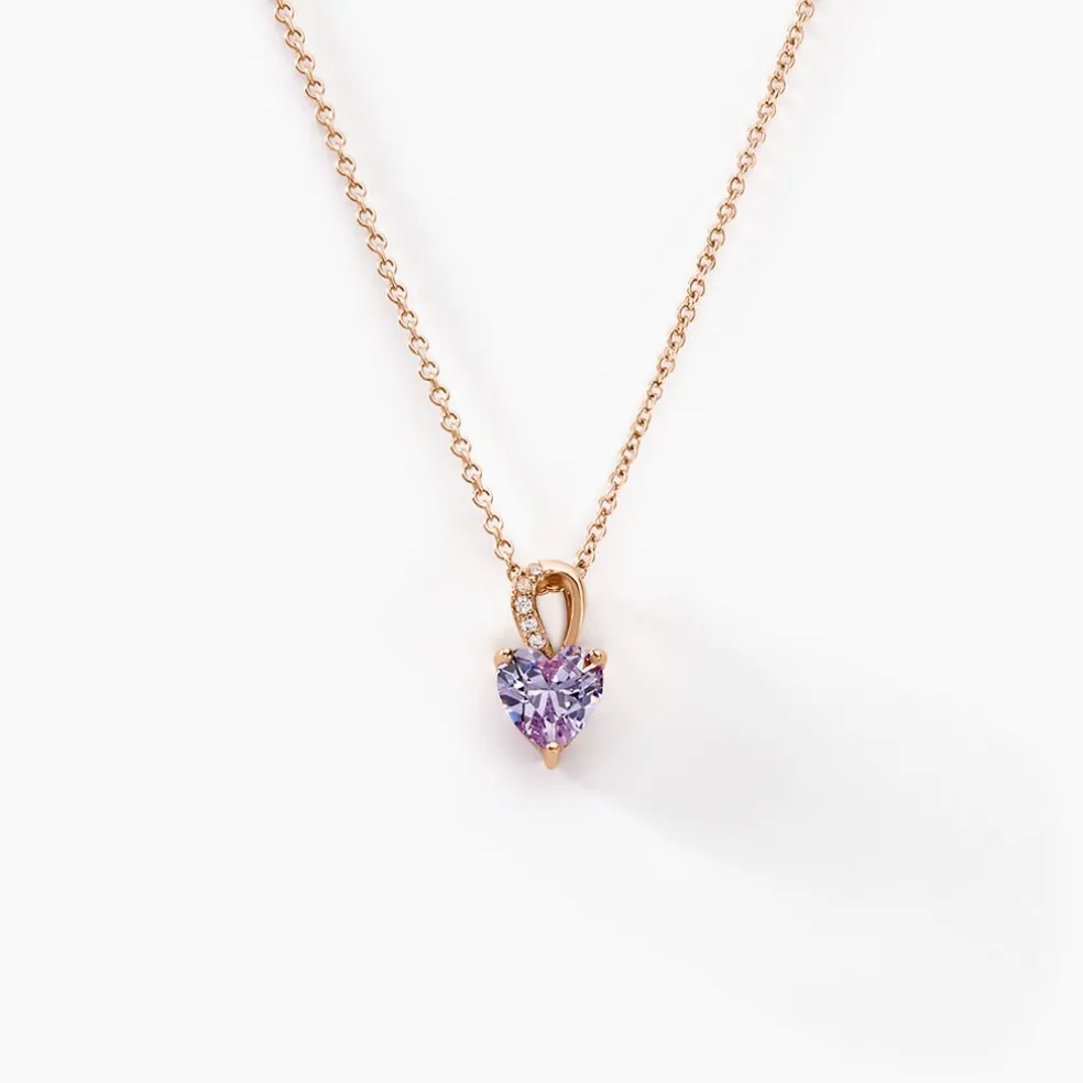 Collier Atieno Argent Rose Oxyde De Zirconium