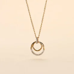 Collier Atlanta Or Jaune Diamant