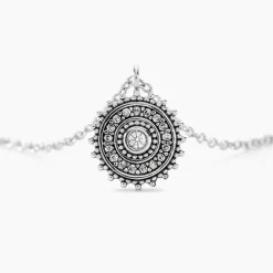 Collier Auretta Argent Blanc Oxyde De Zirconium