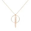Collier Auxanne Argent Rose