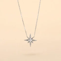 Collier Aveline Or Blanc Diamant