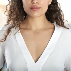 Collier Aveline Or Blanc Diamant