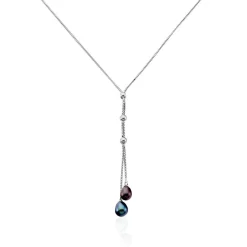 Collier Axell Argent Blanc Perle De Culture