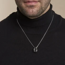 Collier Balthazar Argent Blanc