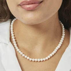 Collier Baroque Or Jaune Perle De Culture