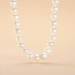 Collier Baroque Or Jaune Perle De Culture