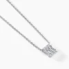Collier Baroque Party Argent Blanc Oxyde De Zirconium