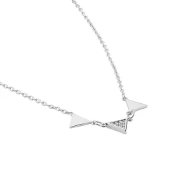 Collier Bartoumieu Argent Blanc Oxyde De Zirconium