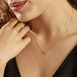 Collier Bassam Or Jaune Oxydes De Zirconium